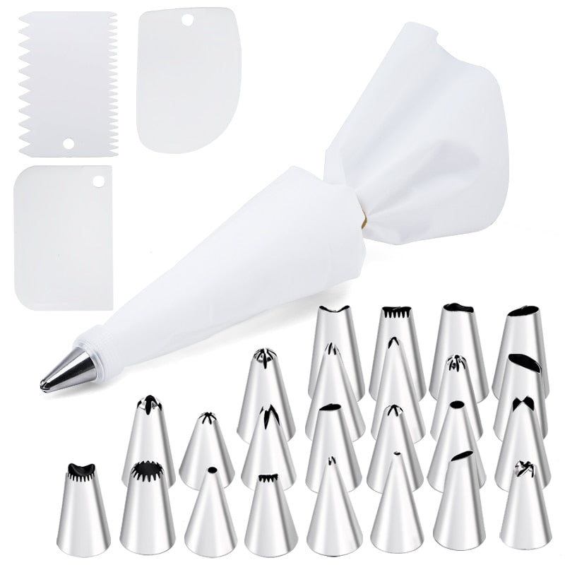 6/14/26/29 pcs set Cream Nozzles Pastry Tools Accessories For Cake Decorating Pastry Bag Kitchen Bakery Confectionery equipment