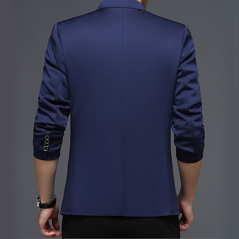 New Classic Solid Color Blazer Suit Men Korean Version Suit Jacket Casual Slim Fit Jaqueta Masculina Men Clothing J693