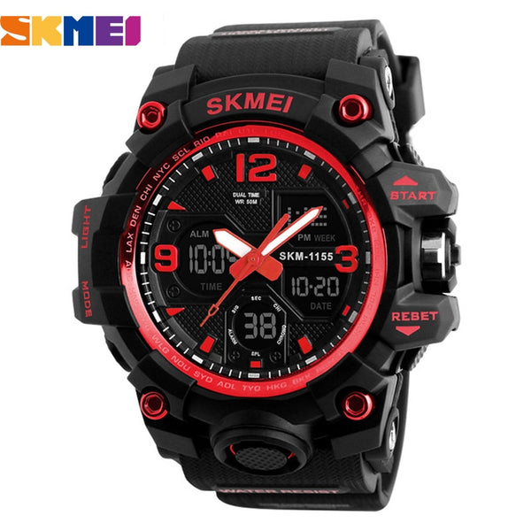 SKMEI Men Digital Sport Wristwatches Fashion Waterproof Shockproof Male Hand Clock Watches Men&#39;s Electronic Military Wrist Watch