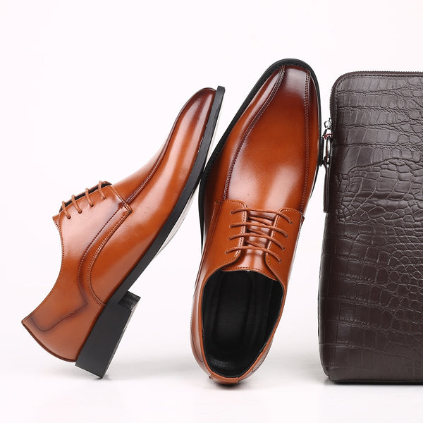 New Men'S Leather Shoes Man Dress Luxury Brand Elegant Design Business Formal Shoes Men Plus Size 11 Wedding Party rf56