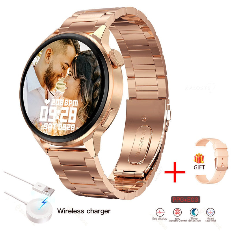 2022 New NFC Smart Watches Men Sport GPS Movement Track Fashion Women Bluetooth Call Custom Dial ECG Smartwatch For Android IOS