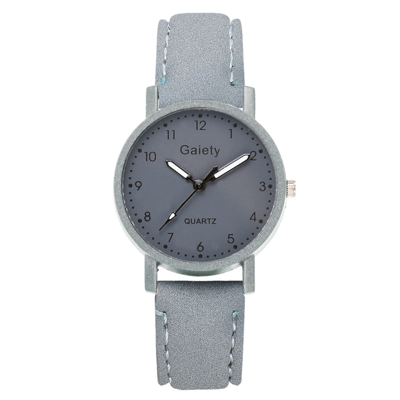 Gaiety Brand Elegant Women Leather Strap Watch Casual Ladies Quartz Wristwatch Female Bracelet With Watch Set Clocks Reloj Mujer