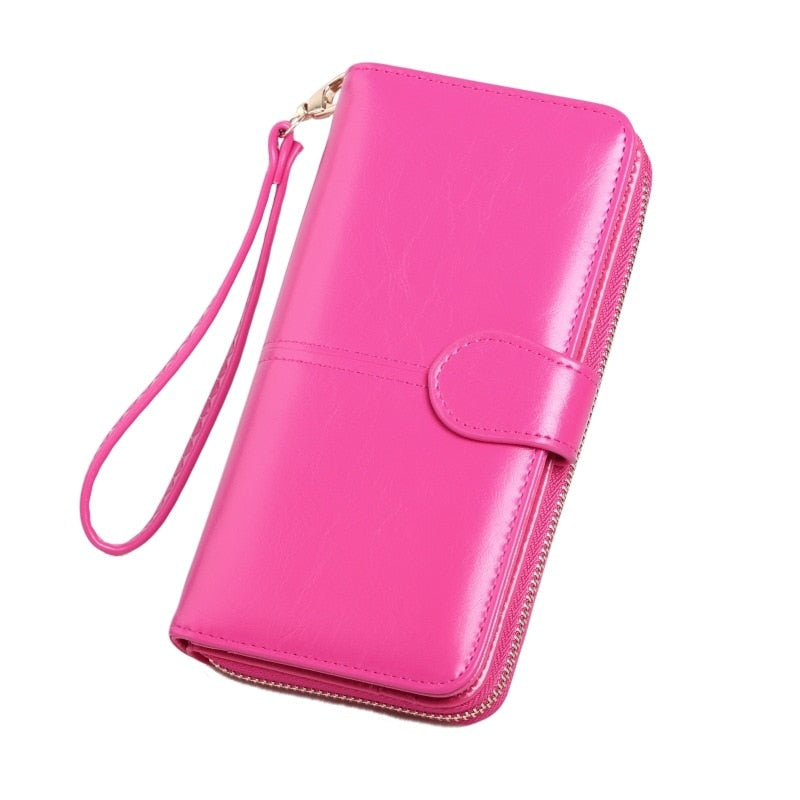 Pu Leather Women Wallets Women Purses Fashion Long Zipper Women&