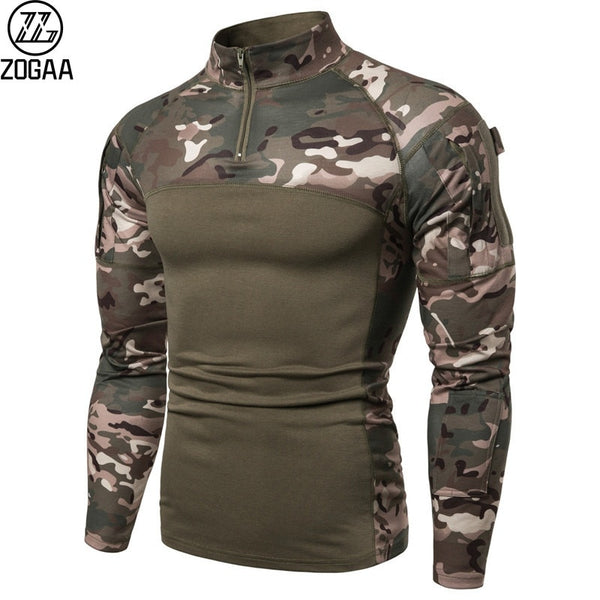 ZOGAA  Men&#39;s Tactical Camouflage Athletic T-Shirts