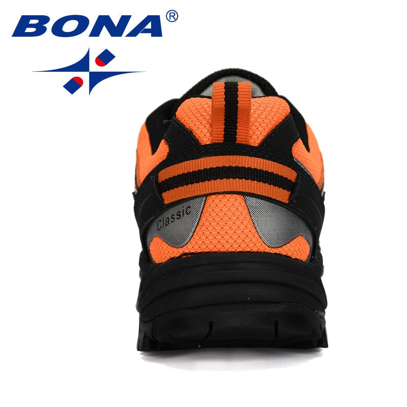 BONA New Designers Popular Sneakers Hiking Shoes Men Outdoor Trekking Shoes Man Tourism Camping Sports Hunting Shoes Trendy