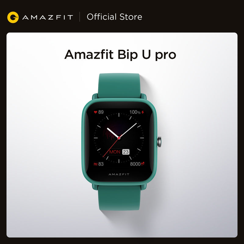 Amazfit Bip U Pro GPS Smartwatch Color Screen 31g 5 ATM Water-resistance 60+ Sports Mode Smart Watch for Android