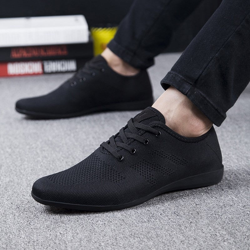 Men Shoes Breathable Men Casual Shoes Sneakers Low Lace-up Mesh Male Shoes Comfortable Flat Shoes For Men Zapatillas Hombre