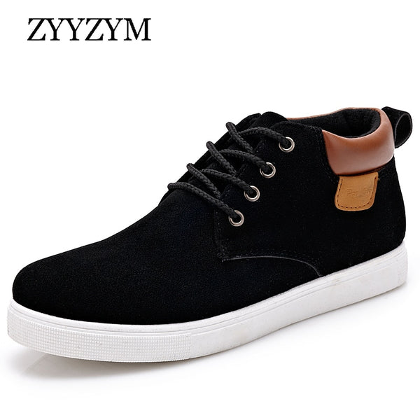 Men&#39;s Casual Shoes Spring Autumn Breathable High Style Men Flat Fashion Sneakers Simple Shoes Men Footwear