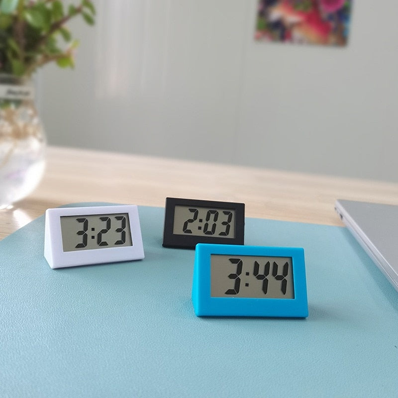 Mini LCD Digital Table Dashboard Desk Electronic Clock For Desktop Home Office Silent Desk Time Display Clock