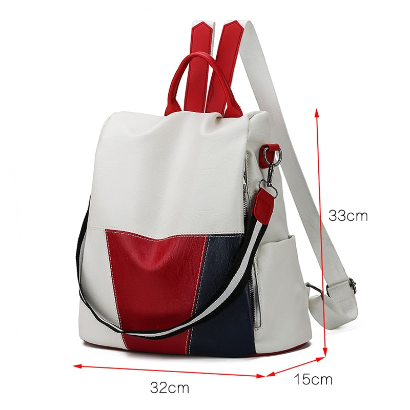 2021 New High Quality Leather Women Backpack Anti-Theft Travel Backpack Large Capacity School Bags for Teenage Girls Mochila