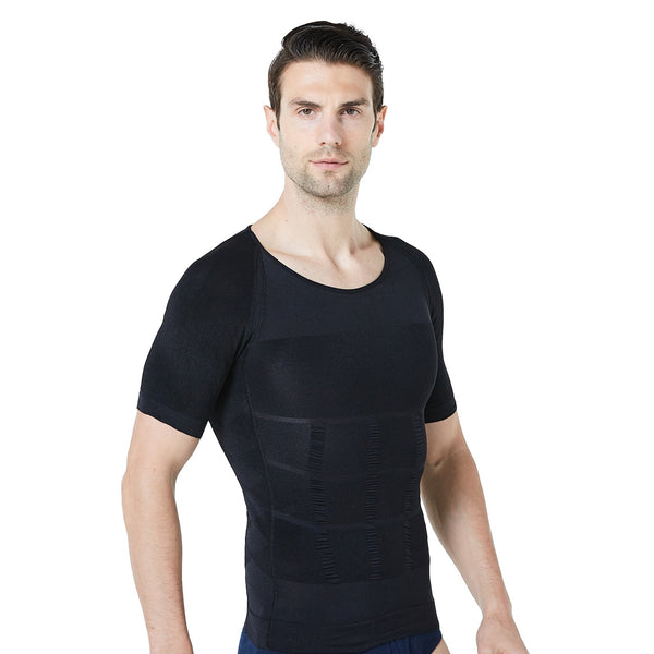 2021 New Arrive Men&#39;s Shapewear Cooling T-Shirt Compression Body Shaper