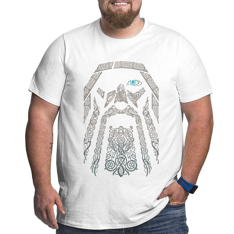 Men ODIN Vikings Valhalla T Shirt Cotton Vintage Big Tall Tops Plus Size Tees Big Size Large Clothing 4XL 5XL 6XL T-Shirts