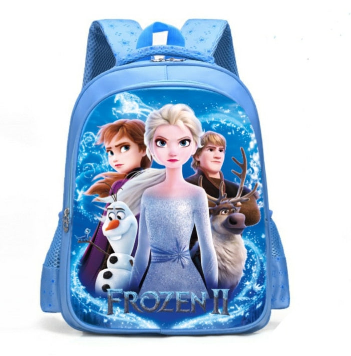 Disney cartoon schoolbag Frozen elsa Anna girls cute primary school bag kindergarten Cute backpack