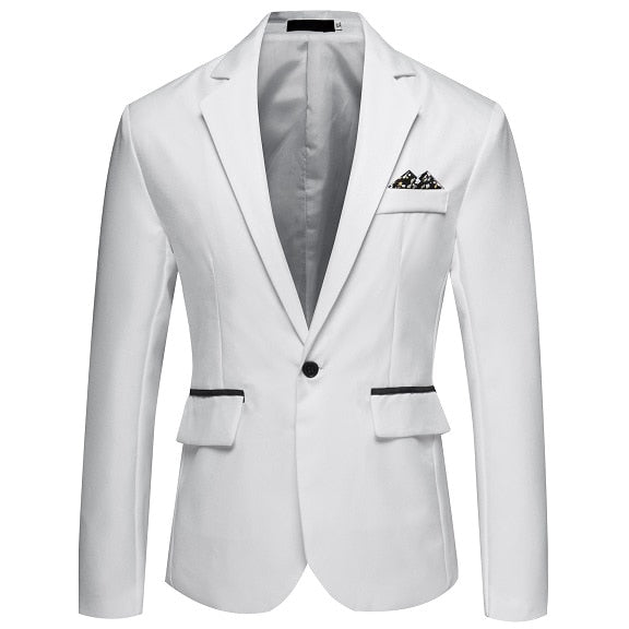 Men Slim Fit Office Blazer Mens Jacket Wedding Dress Casual Business Male Suit Coats Elegant Suit Man Jackets for Men&