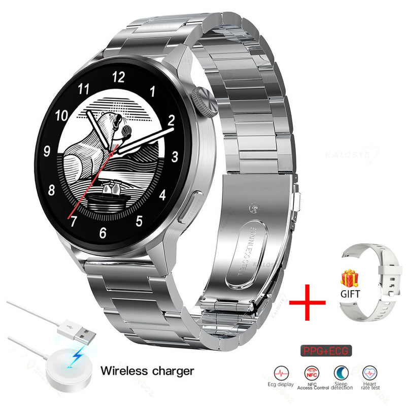 2022 New NFC Smart Watches Men Sport GPS Movement Track Fashion Women Bluetooth Call Custom Dial ECG Smartwatch For Android IOS