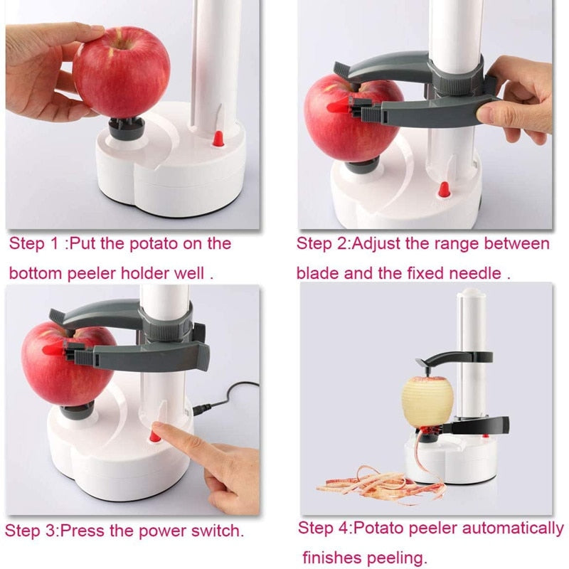 Electric Multifunction Fruit and Vegetable Peeler Potato Peeler Tools Kitchen Accessories Automatic Gadgets Machine Gadget