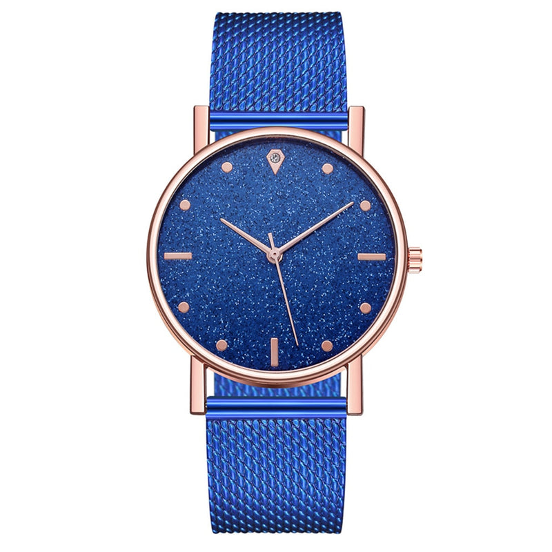Crystal Watch Minimalist Calendar Women Watch Casual Ladies Watch Luxury Strap Band Watch Analog Wrist Watch Montre Femme