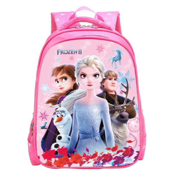 Disney cartoon schoolbag Frozen elsa Anna girls cute primary school bag kindergarten Cute backpack