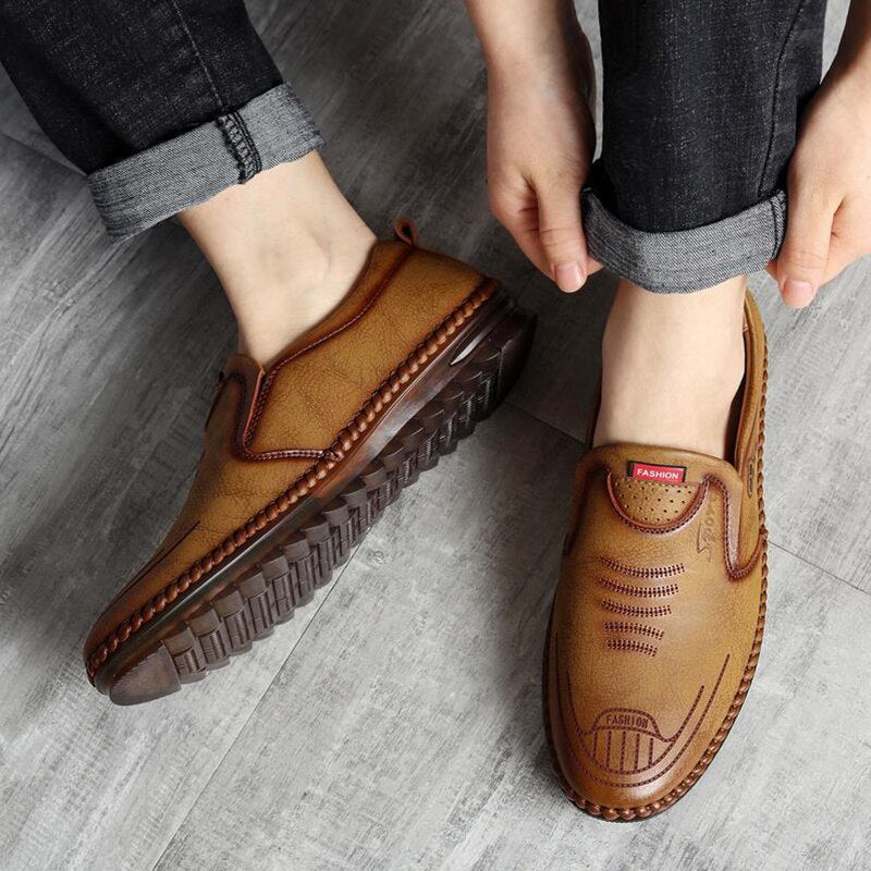 Men&#39;s Business Casual Shoes 2020 New Male Driving Loafer Shoes Breathable Men&#39;s Designer Sneaker Rubber Sole Sewing Shoes