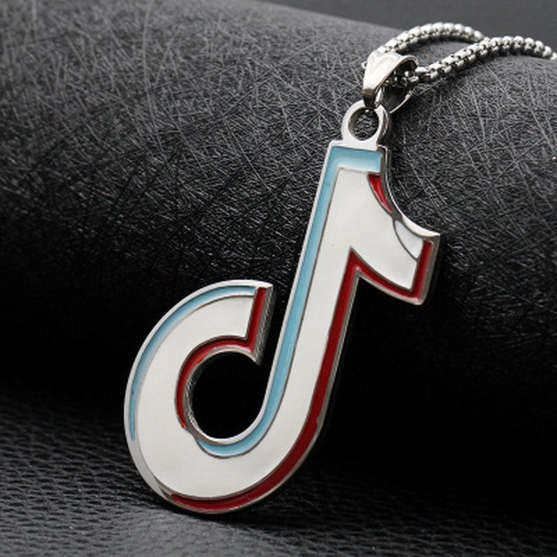 Music Note Treble Musical Symbol Necklace Clef Gift Statement Necklace Gold Color Stainless Steel Pendant For Woman Man