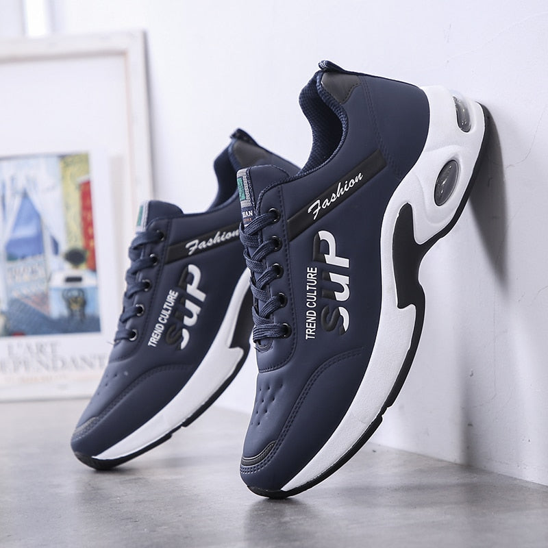 2022 Men Sneakers Air Cushion Outdoor Sports Running Shoes Mesh Breathable Walking Shoes Low Top Soft Casual Sneakers Size 39-44