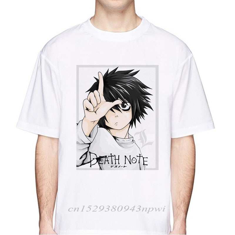 new 2020 death note t shirt man Short sleeve deathnote summer ryuuku ryuk print funny Men T-shirt japanese anime tshirt men tops