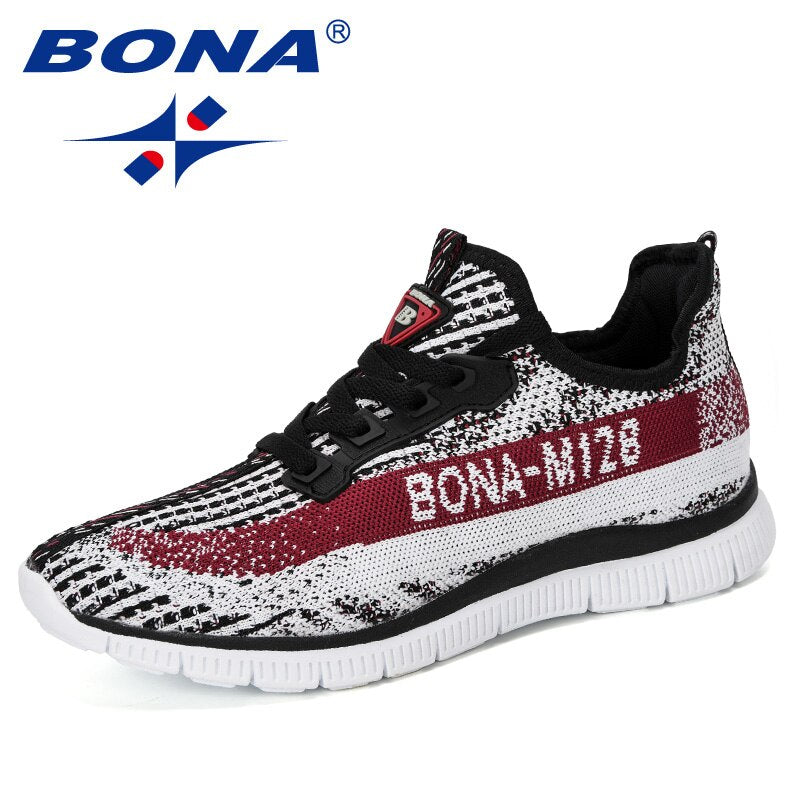 BONA 2020 New Arrival Mesh Running Shoes Men Jogging Walking Sports Shoes Man Athietic Breathale Sneakers Outdoor Trainer Shoes