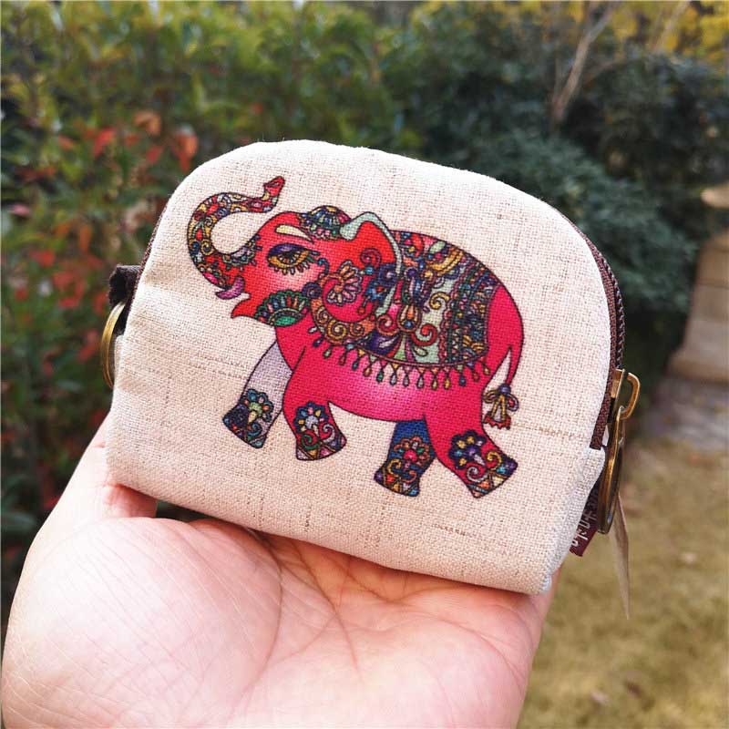 Cute Totoro Canvas Coin Purse Shell Wallet Fashion Giraffe Animals Key Pouch Bag creative Mini Change Purses Wallets For Gift