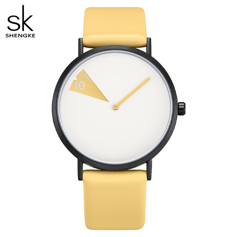 SHENGKE Quartz Wristwatches Watch Women Fashion Luxury Creative Montre Femme Top Brand Watches Leather Clock Reloj Mujer