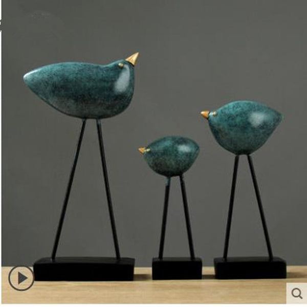 European Decorative Crafts, Resin Bird Sculptures, Home Office Shop Desktop Decorative Artwork, Birthday Gifts