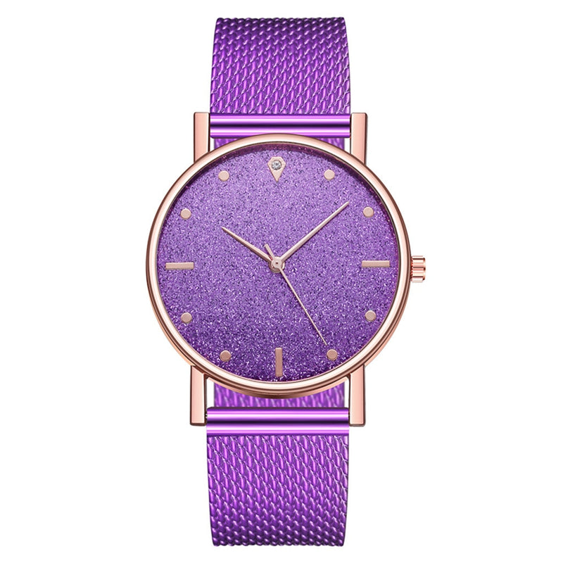 Crystal Watch Minimalist Calendar Women Watch Casual Ladies Watch Luxury Strap Band Watch Analog Wrist Watch Montre Femme