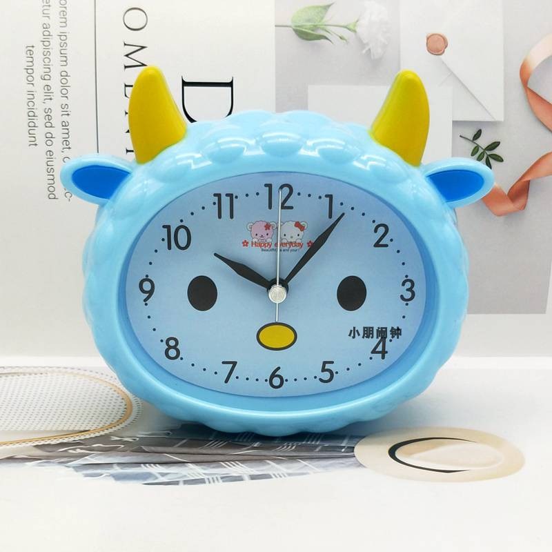 Children Alarm Clock Cartoon Bear Frog Cat Silent Clocks Watch Time Stand Cat Clocks Home Decoration Mute Electronic Desk Clock