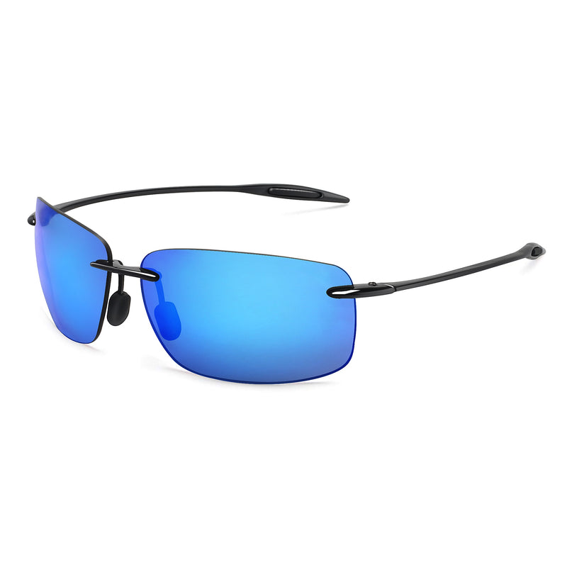 JULI The Matrix Classic Sports Rimless Sunglasses Men Orange Male Driving Rectangle Ultralight Frame Sun Glasses UV400 MJ8009