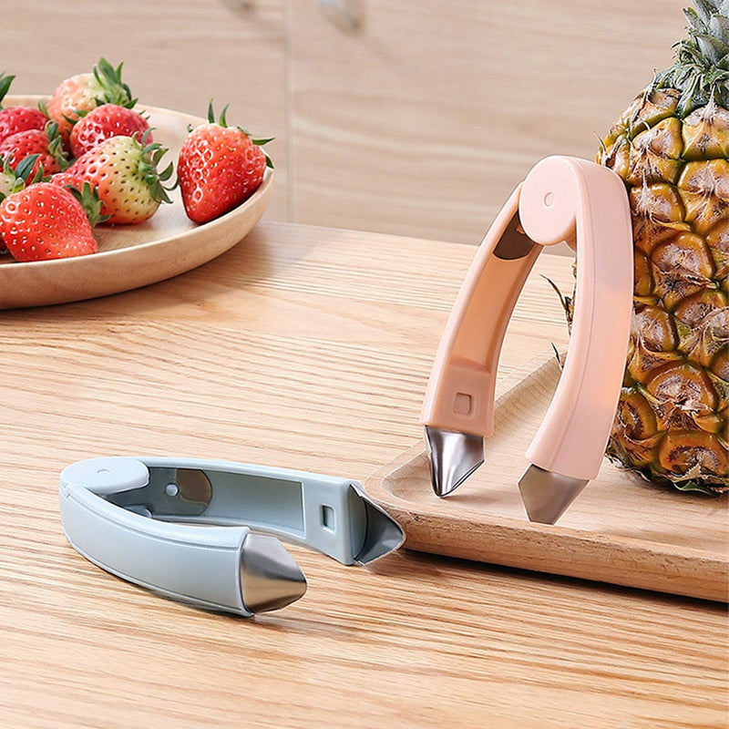 Strawberry Steel Pineapple Eye Peeler Fruit and vegetable Practical Seed Remover Clip Fruit Tools Kitchen Gadgets