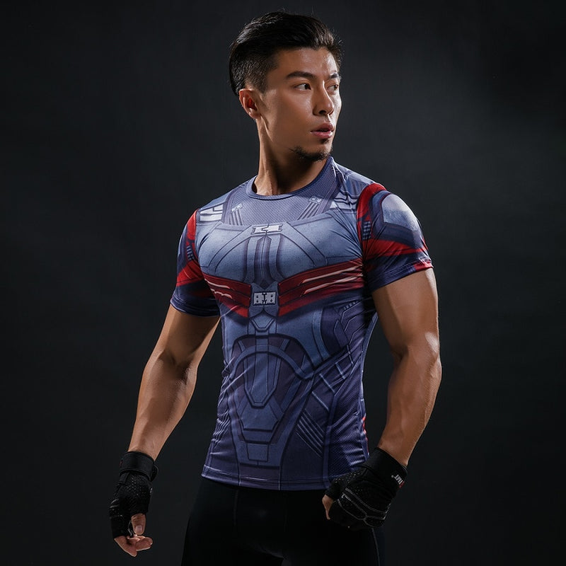 New Summer Comics Fashion T Shirt Men 3D Printed Compression Men T-Shirt Cosplay Costume Brand Short Sleeve Shirt Tops Tees