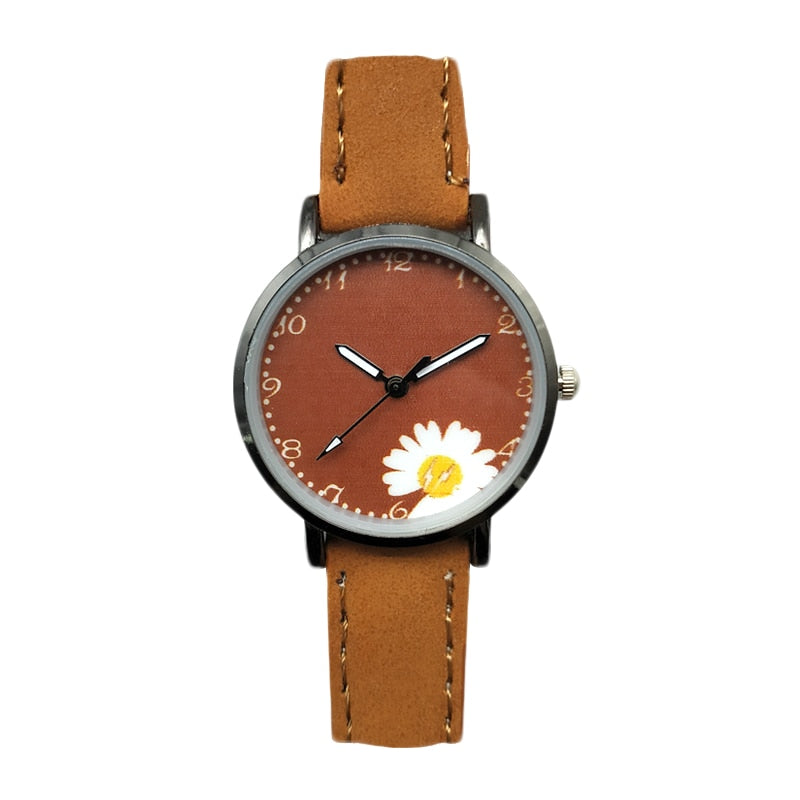 2022 New Watch Women Fashion Casual Leather Belt Watches Simple Ladies&