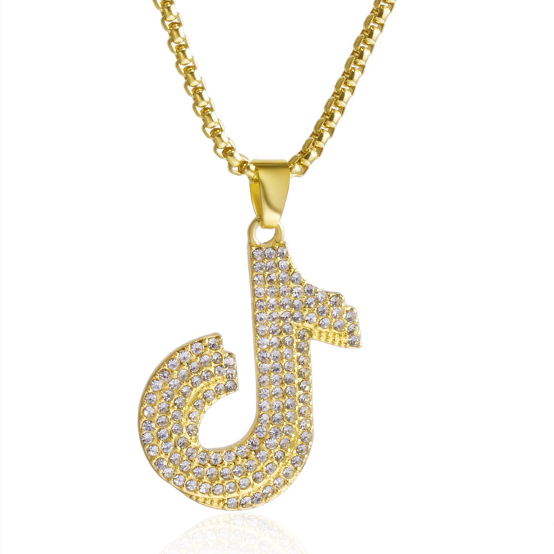 Music Note Treble Musical Symbol Necklace Clef Gift Statement Necklace Gold Color Stainless Steel Pendant For Woman Man