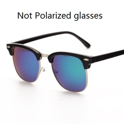 Classic Semi-Rimless Sunglasses Men's Women 2022 Square Polarized Sun glasses Men Oculos De Sol Gafas UV400 Retro Eyewear