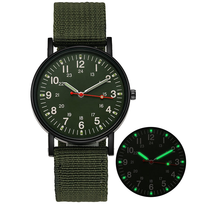 Luminous Nylon Band Military Watch Men Watches Army Wrist Watch Quartz Men Sports Watches Relojes Para Hombre Relogio Masculino
