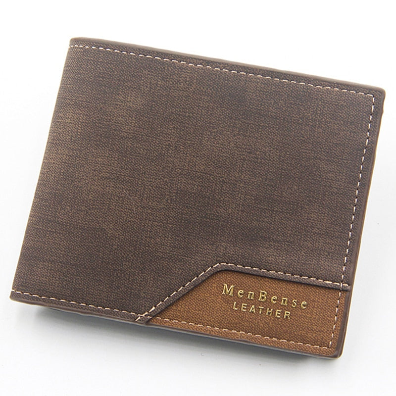 Men Wallet Leather Business Foldable Wallet Luxury Billfold Slim Hipster Credit Card Holders Inserts Coin Purses Vintage Walltes