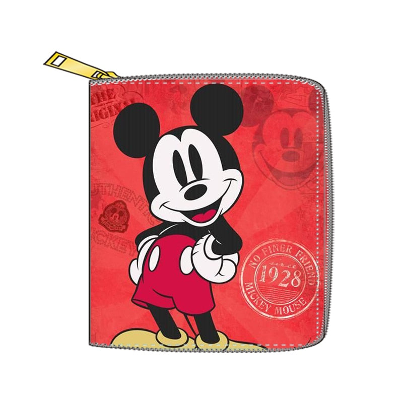 2022 New Mickey Mouse Wallet for Women Disney Cartoon Anime  Purses and Handbags Zipper Mini Coin Purse Girl&