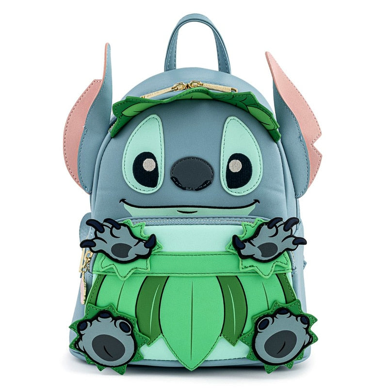 Disney PU Leather Stitch Women Backpack Loki Baby Yoda Lady Bags Toy Story 3 Alien Children Schoolbag Brand Handbag For Girls