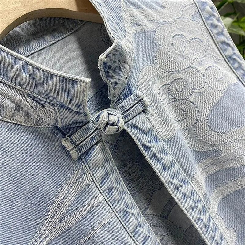 Fashion Denim Vest Women's 2022 Net Infrared Wear Loose Summer Thin Section Outer Wear Vest Vest Jacket tTrendy