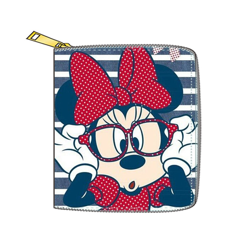 2022 New Mickey Mouse Wallet for Women Disney Cartoon Anime  Purses and Handbags Zipper Mini Coin Purse Girl&