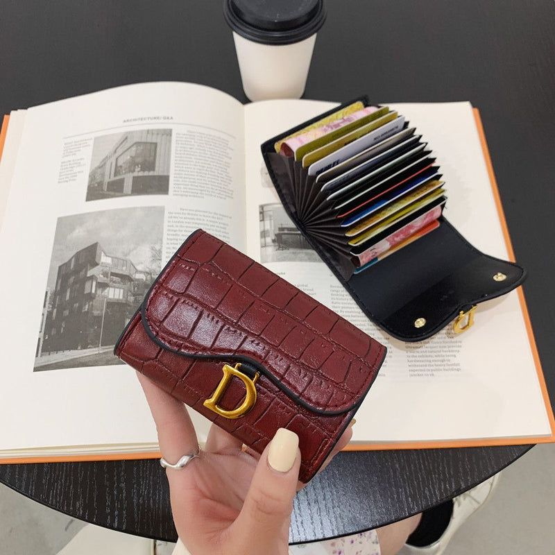 Luxury Women Card Holder Short Wallet Mini Women&