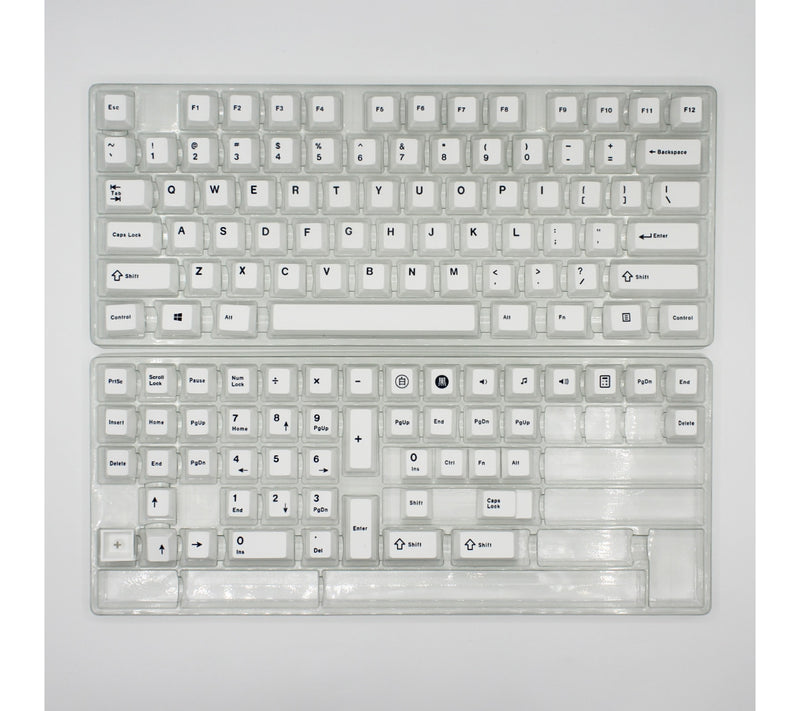 125 Keys Minimalist White Japanese Keycaps For Mechanical Keyboard Cherry Profile Dye Sublimation PBT Key Caps Custom DIY GK61