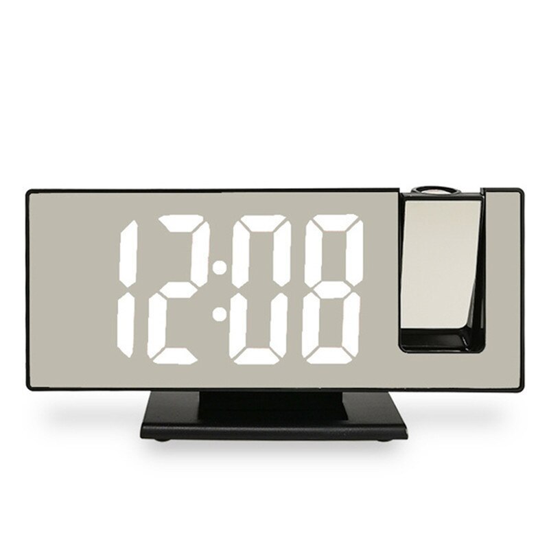 LED Digital Projection Alarm Clock Table Electronic Temperature Display Backlight Snooze Ceiling Clocks for Home Bedroom Timer