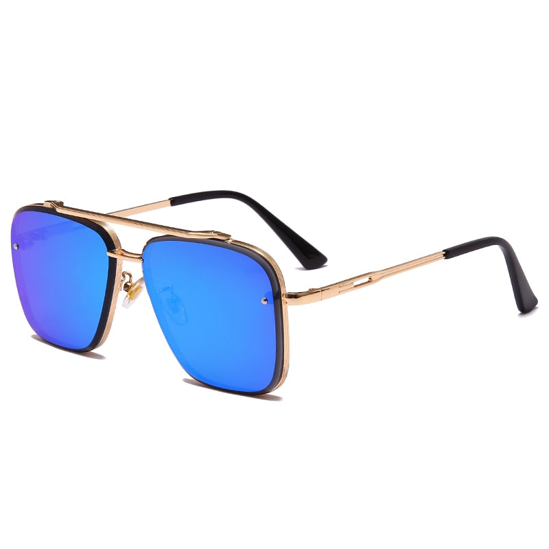 New Fashion Classic Square Sunglasses Cool Men Vintage Brand Design Metal Sun Glasses Women Shades UV400 Oculos De Sol