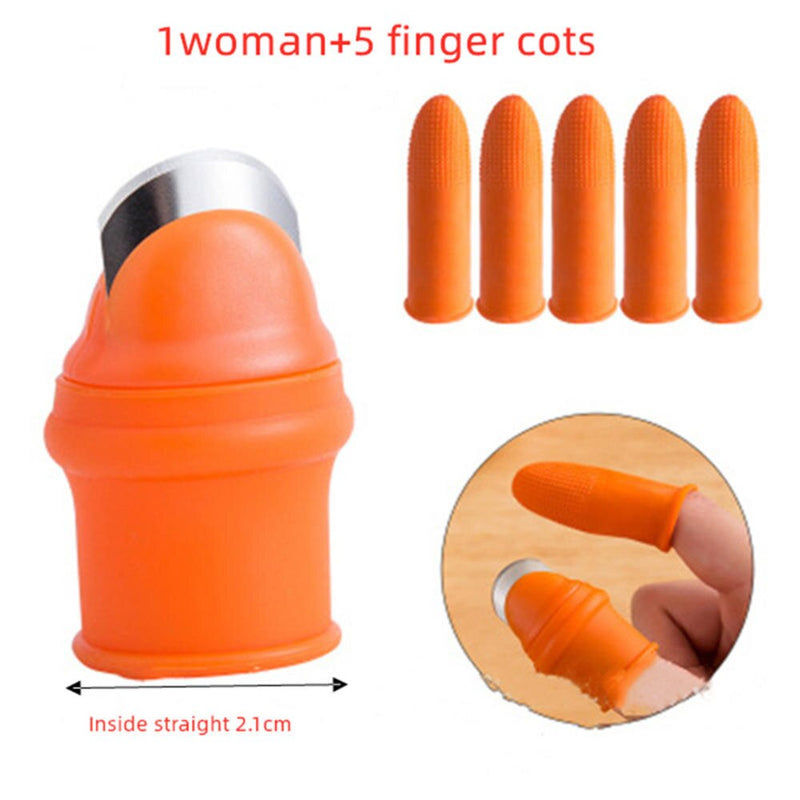 Vegetable Picking Artifact Finger Cots Multifunction Thumb Knife Silicone Picking Vegetables Special for Pepper and Chili