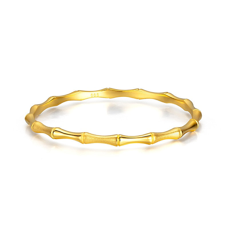 Original Snake Bone Bamboo Bracelet Pulceras Y Brazaletes Mujer Ladiesfine Brand 18 K Real Yellow Gold Luxury Fine Jewelry Gift